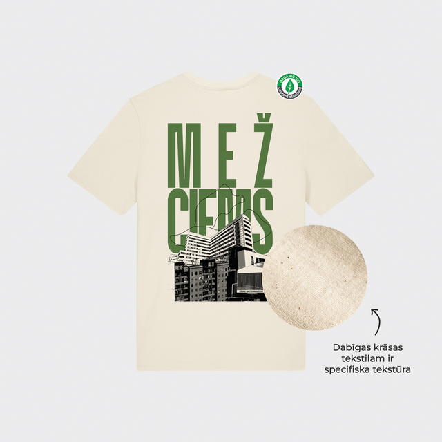 Organiskās kokvilnas T-krekls "Mežciems"