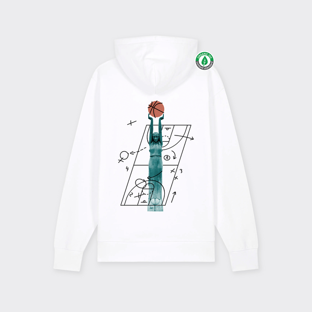 Organiskās kokvilnas hūdijs "Milda Basketboliste"