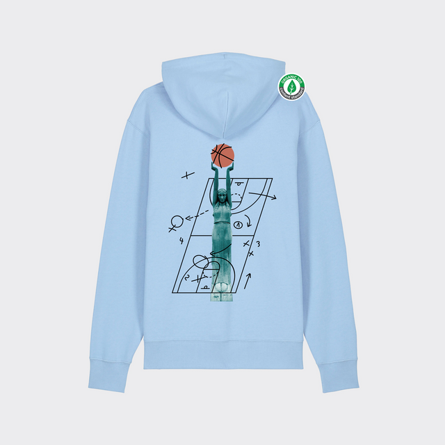 Organiskās kokvilnas hūdijs "Milda Basketboliste"