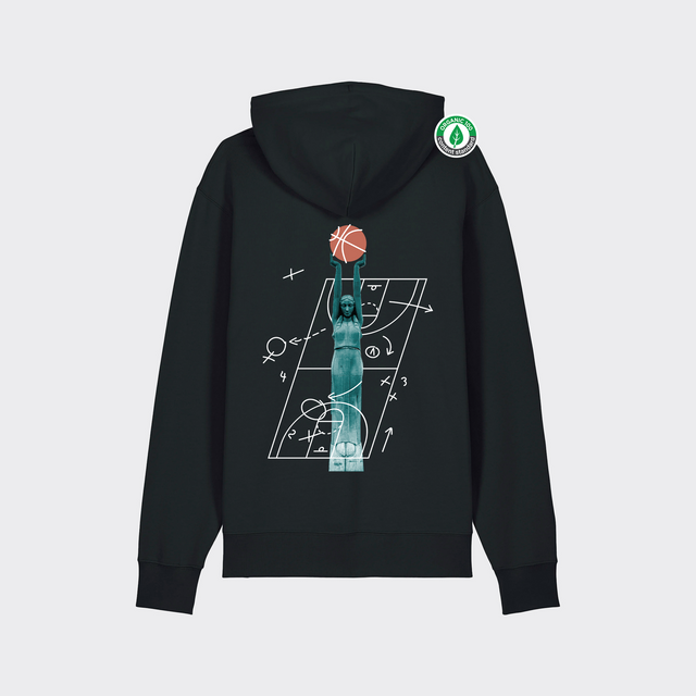 Organiskās kokvilnas hūdijs "Milda Basketboliste"