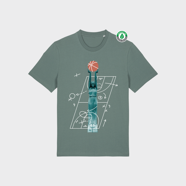 Organiskās kokvilnas T-krekls "Milda Basketboliste"