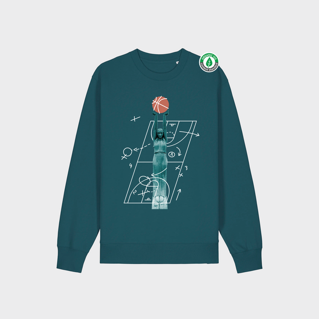 Organiskās kokvilnas džemperis "Milda Basketboliste"