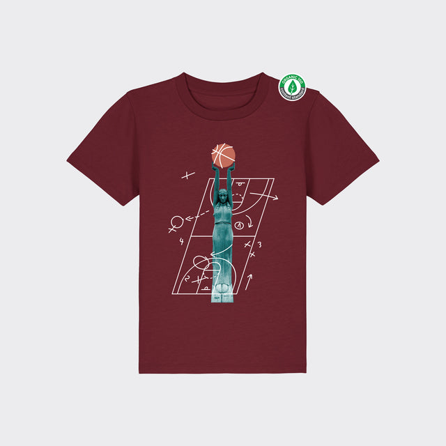 Organiskās kokvilnas bērnu T-krekls "Milda Basketboliste"