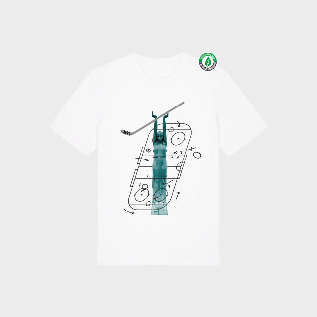 Organiskās kokvilnas T-krekls "Milda Hokejiste"