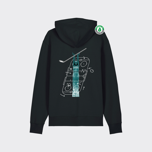 Organiskās kokvilnas hūdijs "Milda Hokejiste"