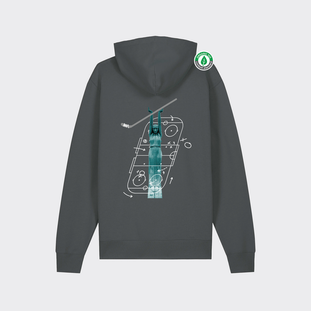 Organiskās kokvilnas hūdijs "Milda Hokejiste"