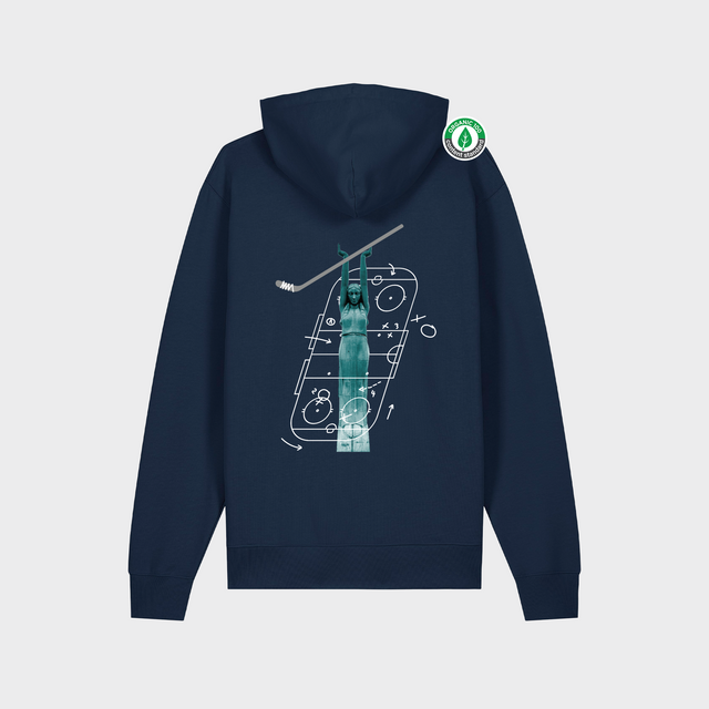 Organiskās kokvilnas hūdijs "Milda Hokejiste"