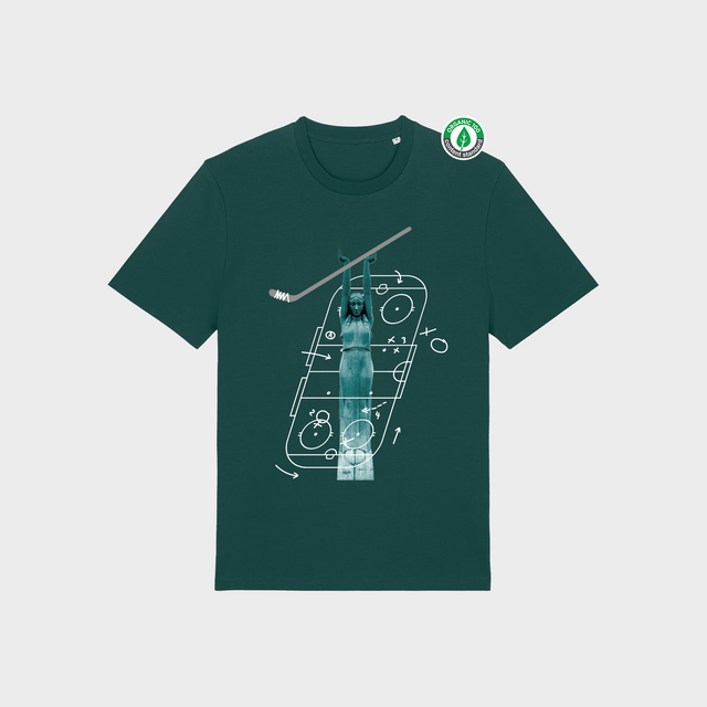 Organiskās kokvilnas T-krekls "Milda Hokejiste"