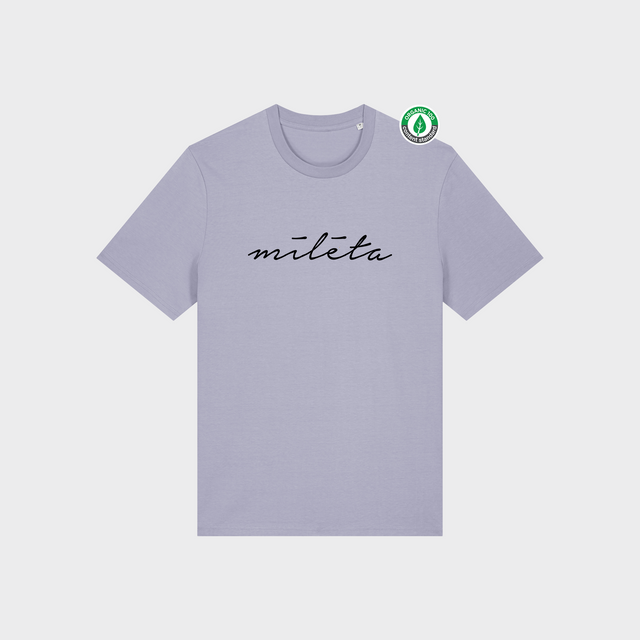 Organiskās kokvilnas T-krekls "Mīlēta"