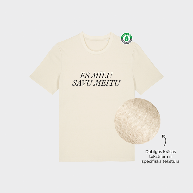 Organiskās kokvilnas T-krekls "Es mīlu savu meitu"