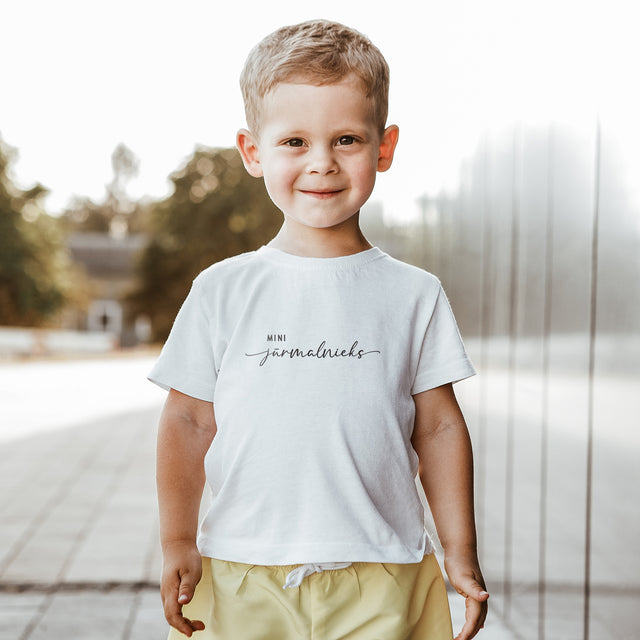 Personalizējams organiskās kokvilnas bērnu T-krekls "MINI pilsētnieks/ce"