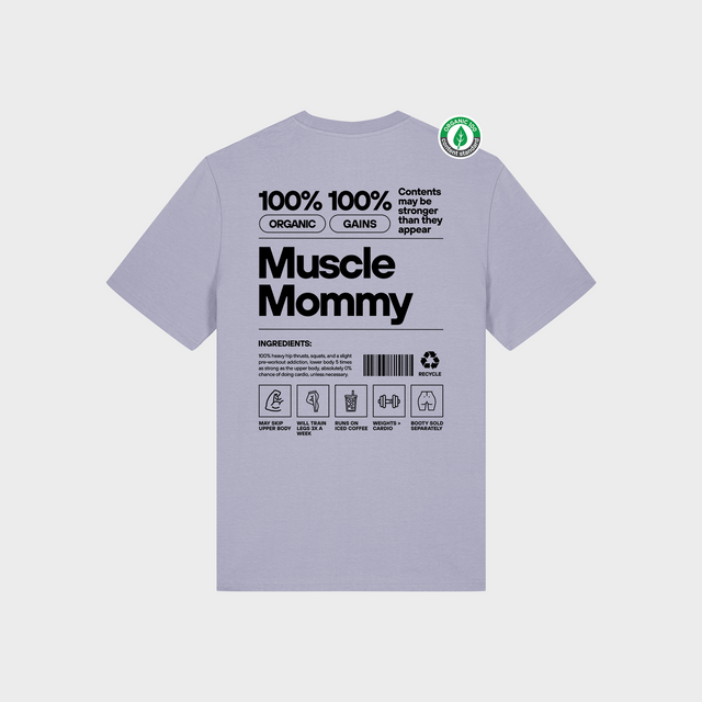 Organiskās kokvilnas T-krekls "Muscle Mommy"