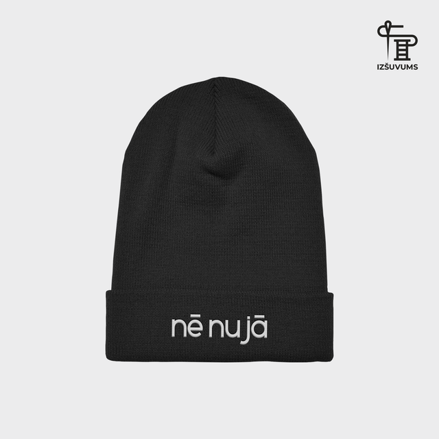 Izšūta ziemas cepure "Nē nu Jā"