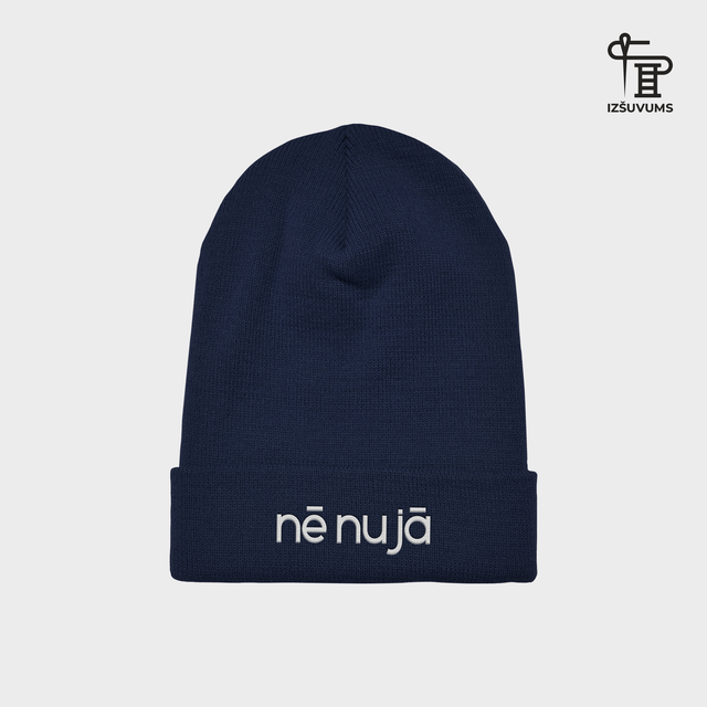 Izšūta ziemas cepure "Nē nu Jā"
