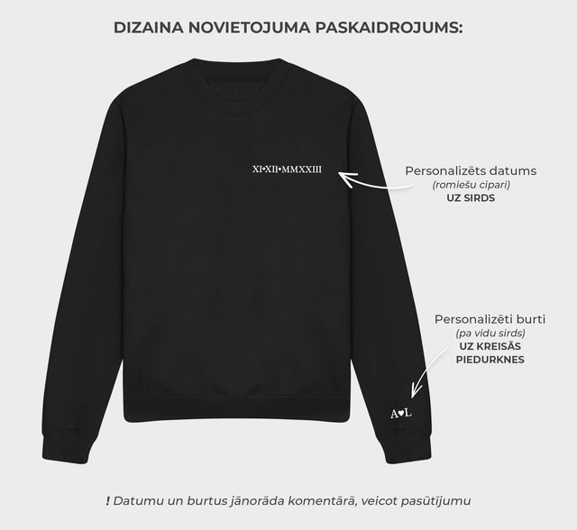 Personalizējams Organiskās kokvilnas džemperu komplekts pārim