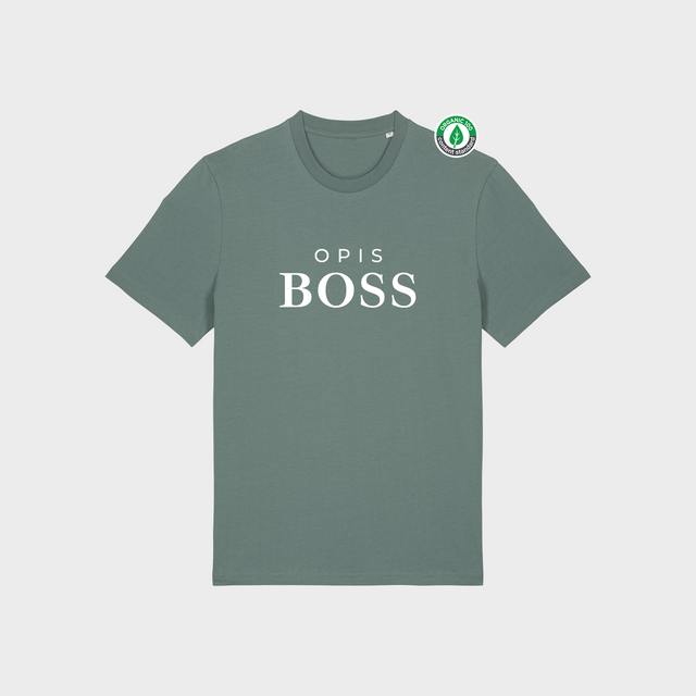 Organiskās kokvilnas T-krekls "Opis BOSS"