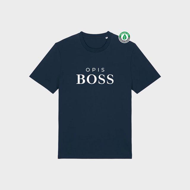 Organiskās kokvilnas T-krekls "Opis BOSS"