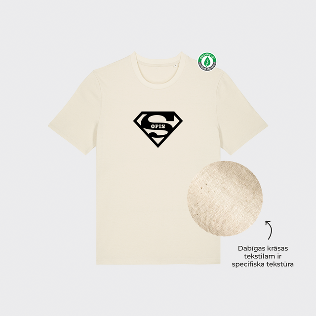 Organiskās kokvilnas T-krekls "Opis (Supermens)"