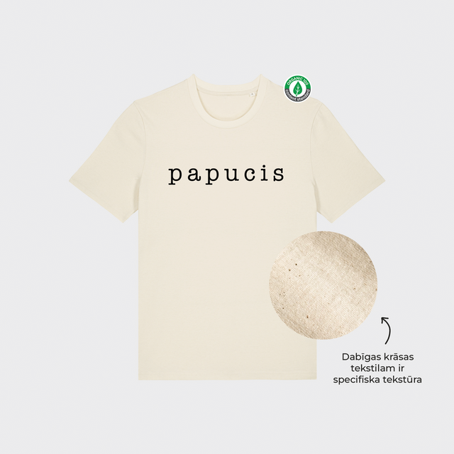 Organiskās kokvilnas T-krekls "papucis"
