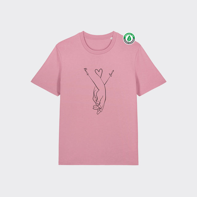 Organiskās kokvilnas Personalizējams T-krekls "Pāra rociņas"