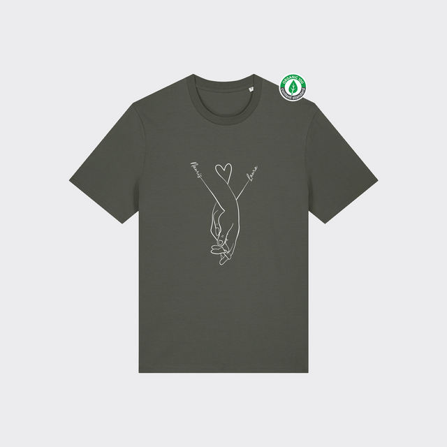 Organiskās kokvilnas Personalizējams T-krekls "Pāra rociņas"