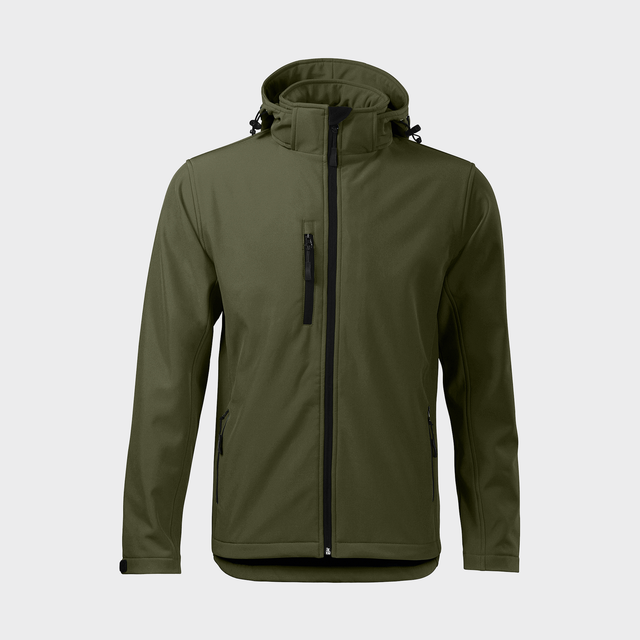 % Tumši zaļš, Vīriešu Jaka Softshell Performance 522 ar tavu dizainu