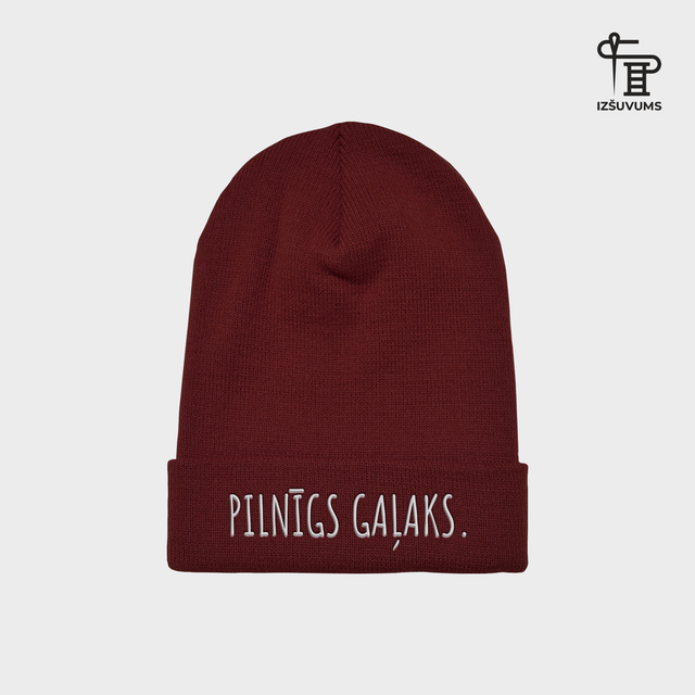 Izšūta ziemas cepure "Pilnīgs Gaļaks"
