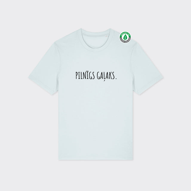 Organiskās kokvilnas T-krekls "Pilnīgs gaļaks."