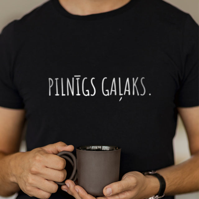 Organiskās kokvilnas T-krekls "Pilnīgs gaļaks."