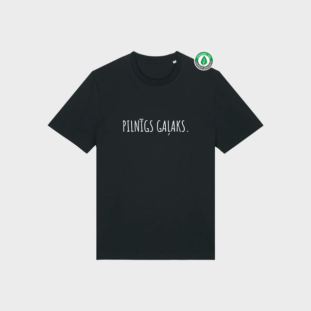Organiskās kokvilnas T-krekls "Pilnīgs gaļaks."