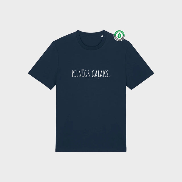 Organiskās kokvilnas T-krekls "Pilnīgs gaļaks."