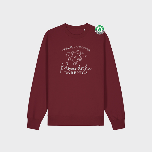 Personalizējams Organiskās kokvilnas džemperis "Piparkūku darbnīca"