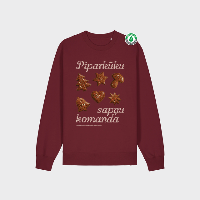 Organiskās kokvilnas džemperis "Piparkūku komanda"