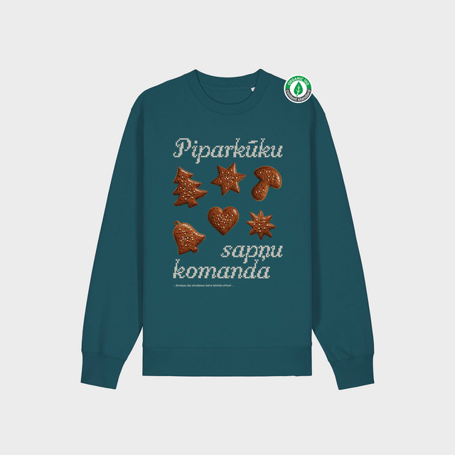 Organiskās kokvilnas džemperis "Piparkūku komanda"