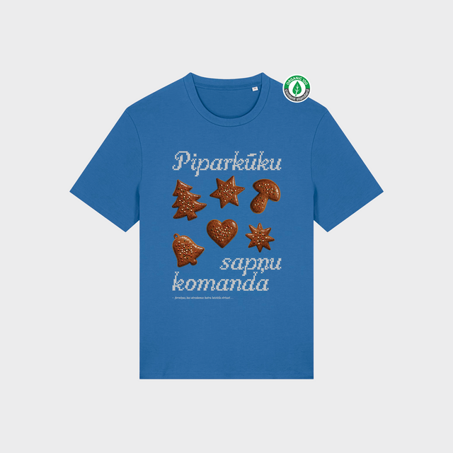 Organiskās kokvilnas T-krekls "Piparkūku komanda"