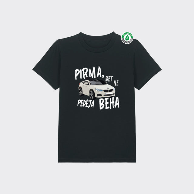 Organiskās kokvilnas bērnu T-krekls "Pirmā Beha"