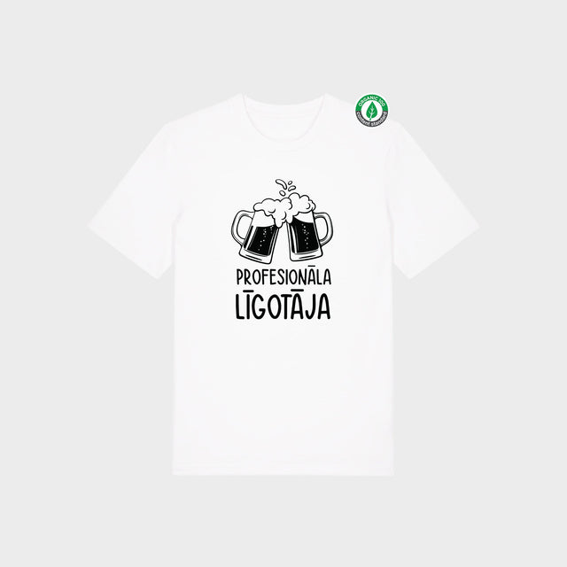 Organiskās kokvilnas T-krekls "Profesionāla līgotāja"