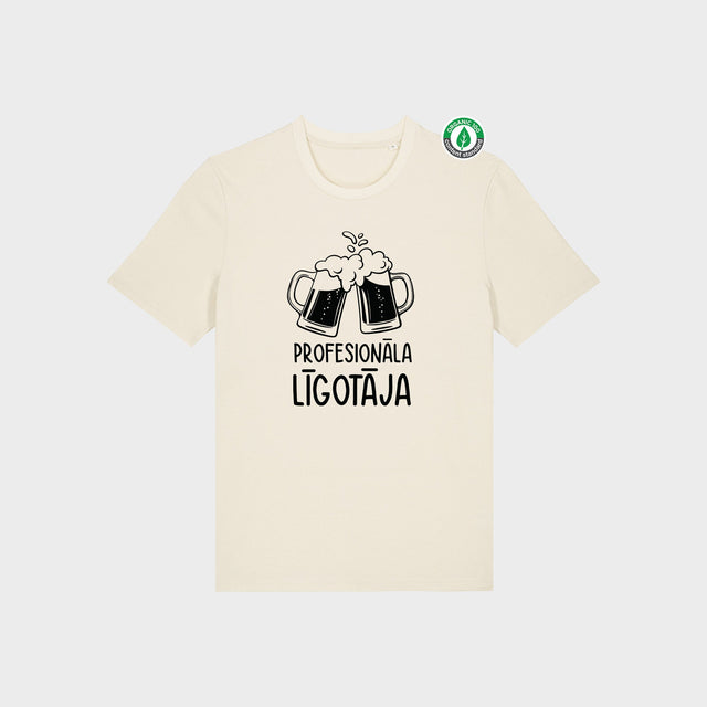 Organiskās kokvilnas T-krekls "Profesionāla līgotāja"