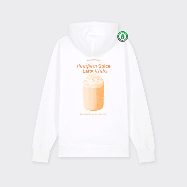Organiskās kokvilnas hūdijs "Pumpkin spice latte klubs"