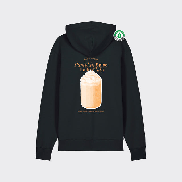 Organiskās kokvilnas hūdijs "Pumpkin spice latte klubs"