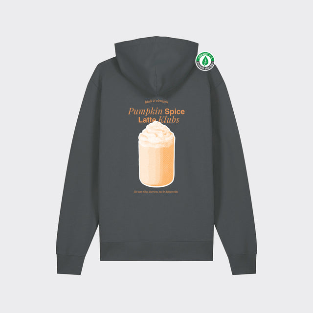 Organiskās kokvilnas hūdijs "Pumpkin spice latte klubs"