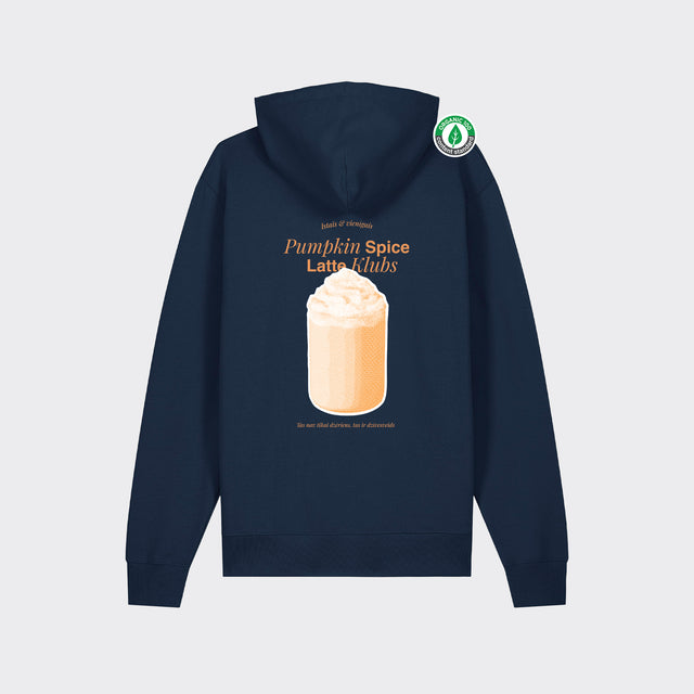 Organiskās kokvilnas hūdijs "Pumpkin spice latte klubs"