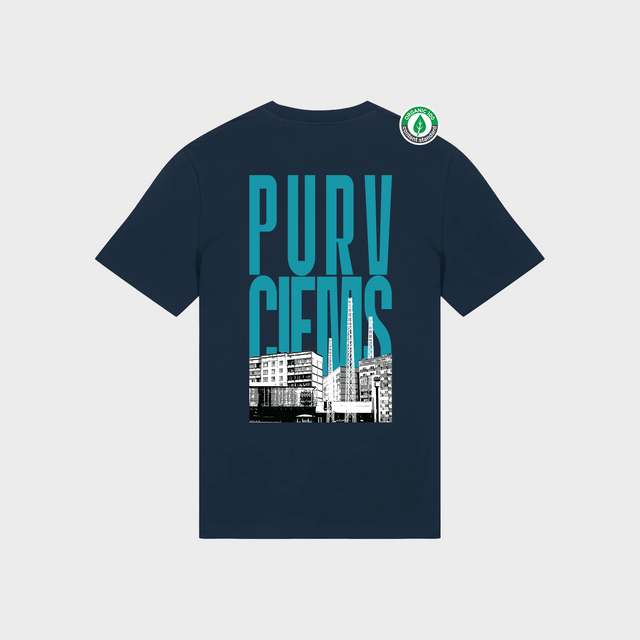 Organiskās kokvilnas T-krekls "Purvciems"