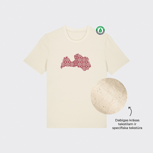 Organiskās kokvilnas T-krekls "Rakstu Rakstos"