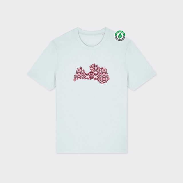 Organiskās kokvilnas T-krekls "Rakstu Rakstos"