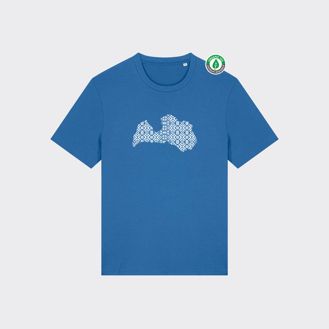 Organiskās kokvilnas T-krekls "Rakstu Rakstos"