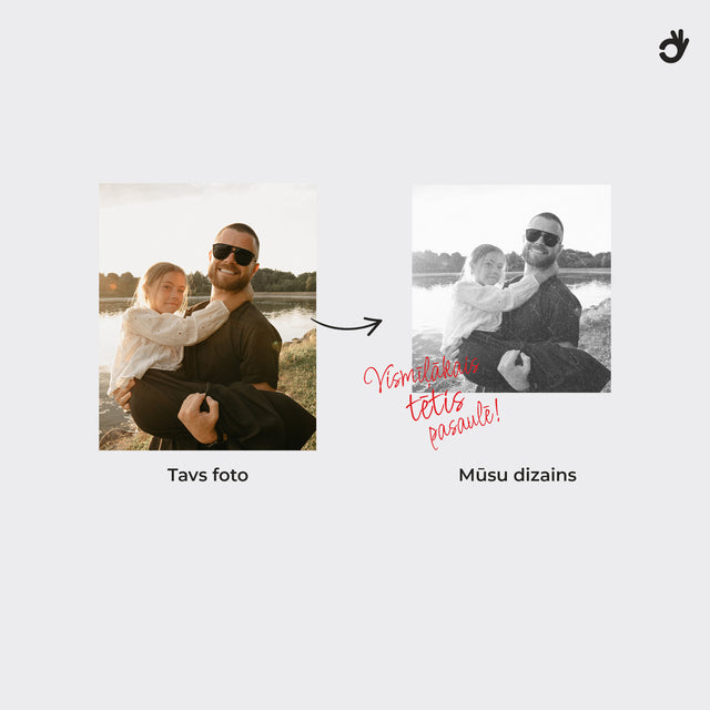 Organiskās kokvilnas džemperis "Personalizēts retro foto"