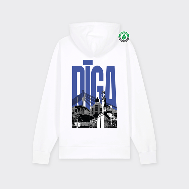 Organiskās kokvilnas hūdijs "Rīga"