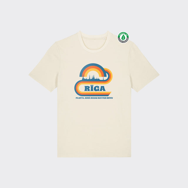 Organiskās kokvilnas T-krekls "Retro Rīga"