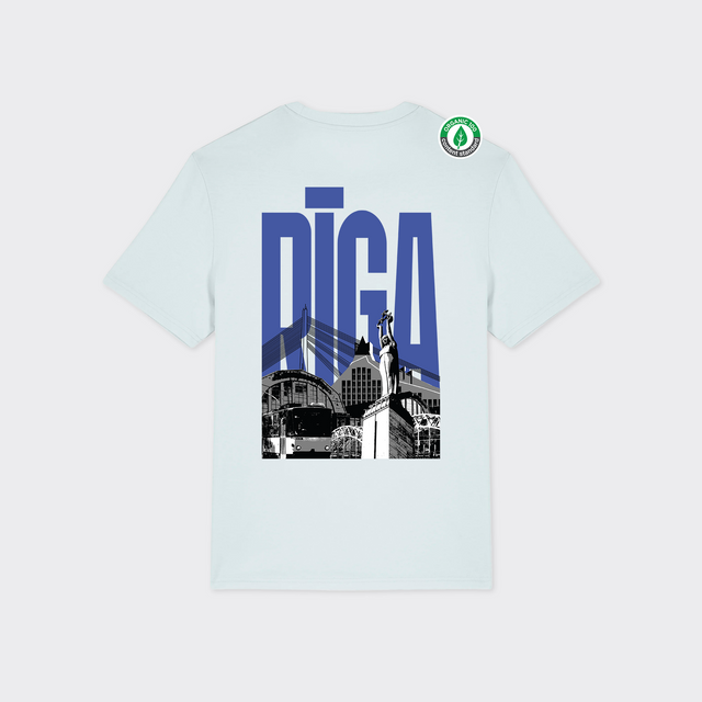 Organiskās kokvilnas T-krekls "Rīga"